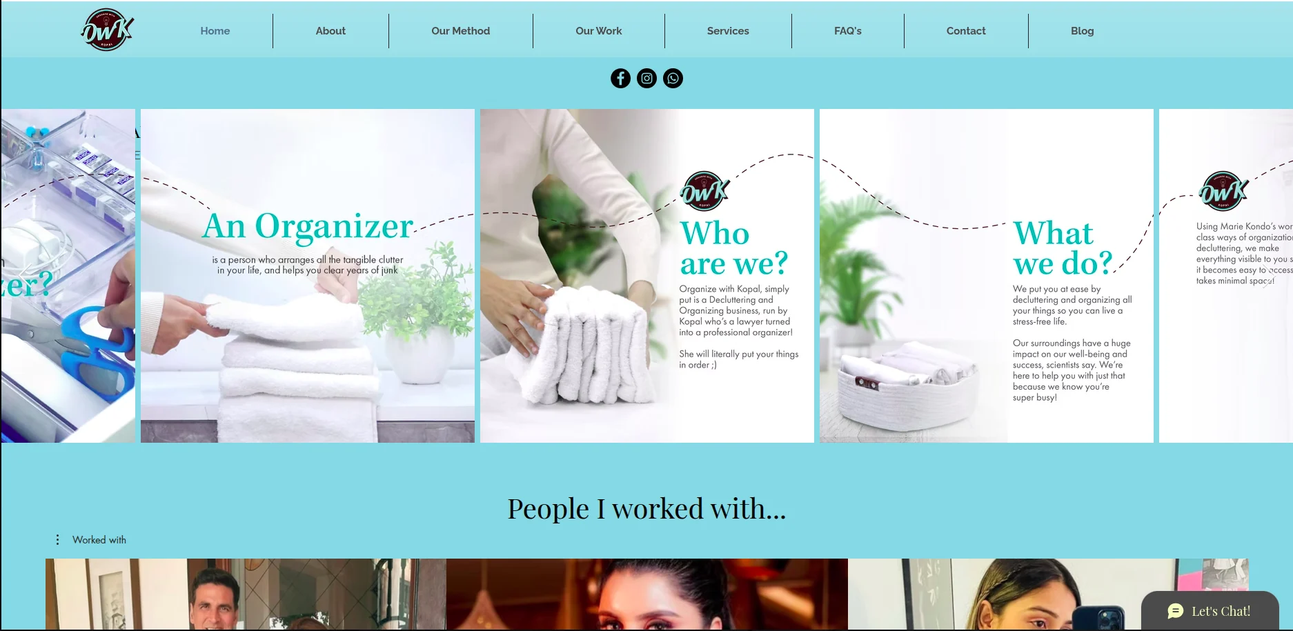 Organise With Kopal website by Kopal Dhir